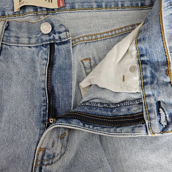 Levi's Straight Fit Men's Rare Registered Blank Red Tag 505 Denim Jeans 35x30 - Picture 10 of 15